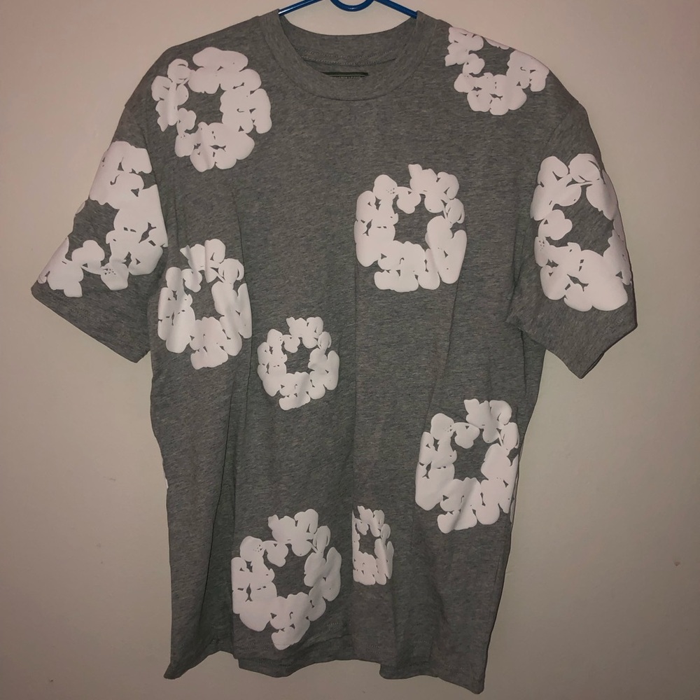Denim tears t grey shirt size large